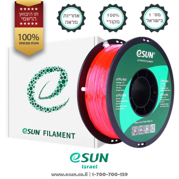 esun-israel-etpu-95a-Transparent-pink-1kg-flexible-filament-for-3d-printer